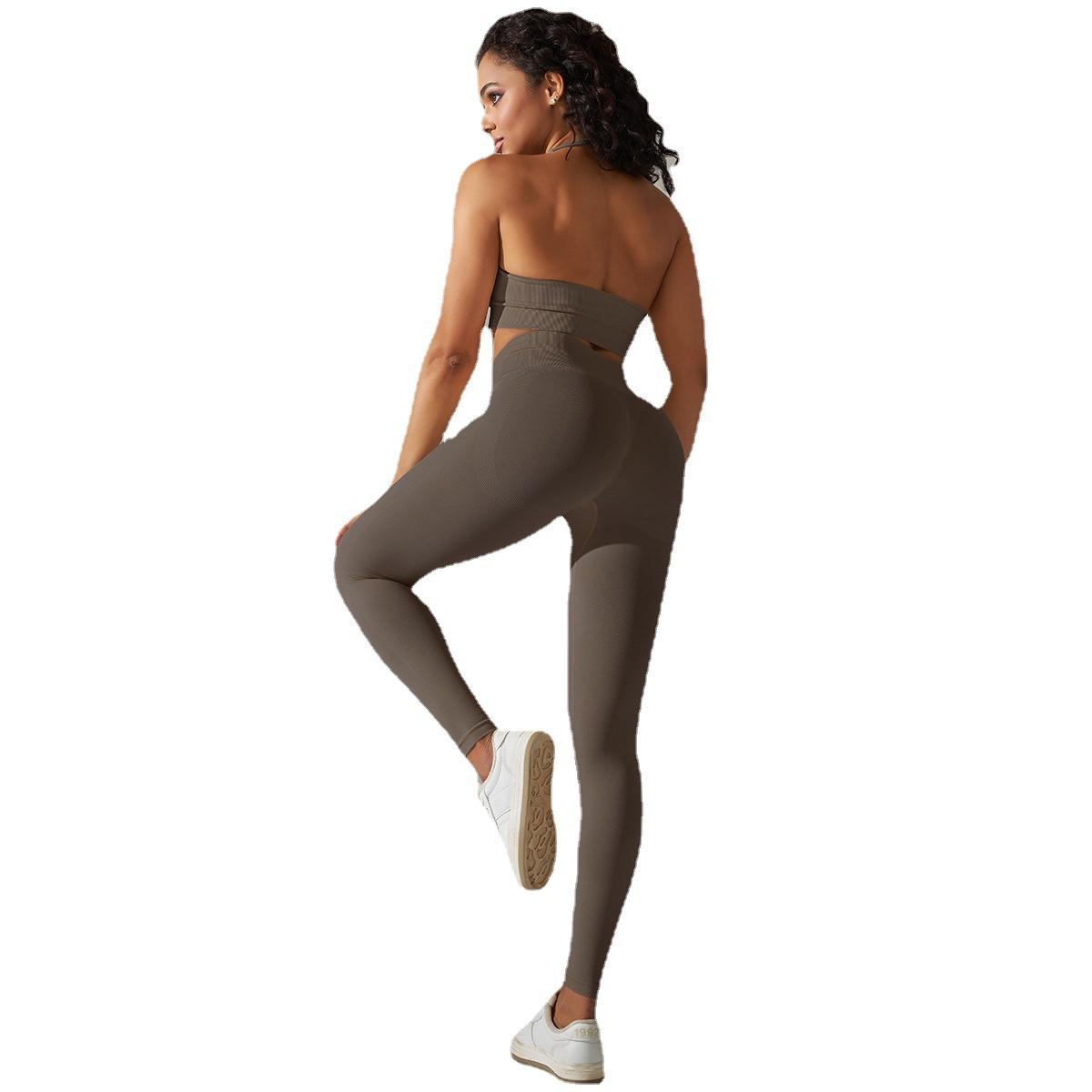 6610 Halter Bra + Pants Set - Bright Red