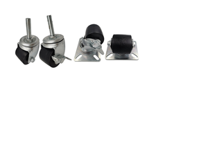 Roulette en <span class=keywords><strong>nylon</strong></span> noir de 2 pouces Roulette pour congélateur à roulettes pour réfrigérateur commercial - Product Image 5