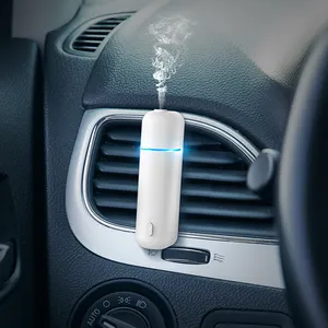 SCENTA lüks elektrikli hava araba parfüm spreyi havalandırma klip, toptan ultrasonik Nano serin sis Aroma araba kokusu spreyi
