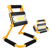 Lampe de travail COB portable, rechargeable, rotative, pliable, longue durée, 20W, 2000LM, pour la réparation automobile et l'utilisation sur les machines-outils