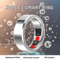 Anillo Inteligente XPOD 2024 C3 para Hombre y Mujer, ABS+PC, Resistente al Agua IPX8, Monitor de Actividad Física Portátil, Monitorización del Sueño, Control por Aplicación, Carga Magnética