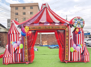 Arche gonflable commerciale en bâche PVC avec pulvérisateur d'eau, motif palmier tropical, jouet aquatique extérieur pour enfants, idéale pour la <span class=keywords><strong>location</strong></span> lors de fêtes d'été - Product Image 3
