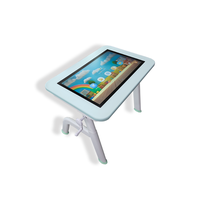 Table interactive tactile pour enfants, avec écran tactile, en verre trempé, réglable en hauteur et en angle, 32 pouces, pour l'apprentissage et les jeux