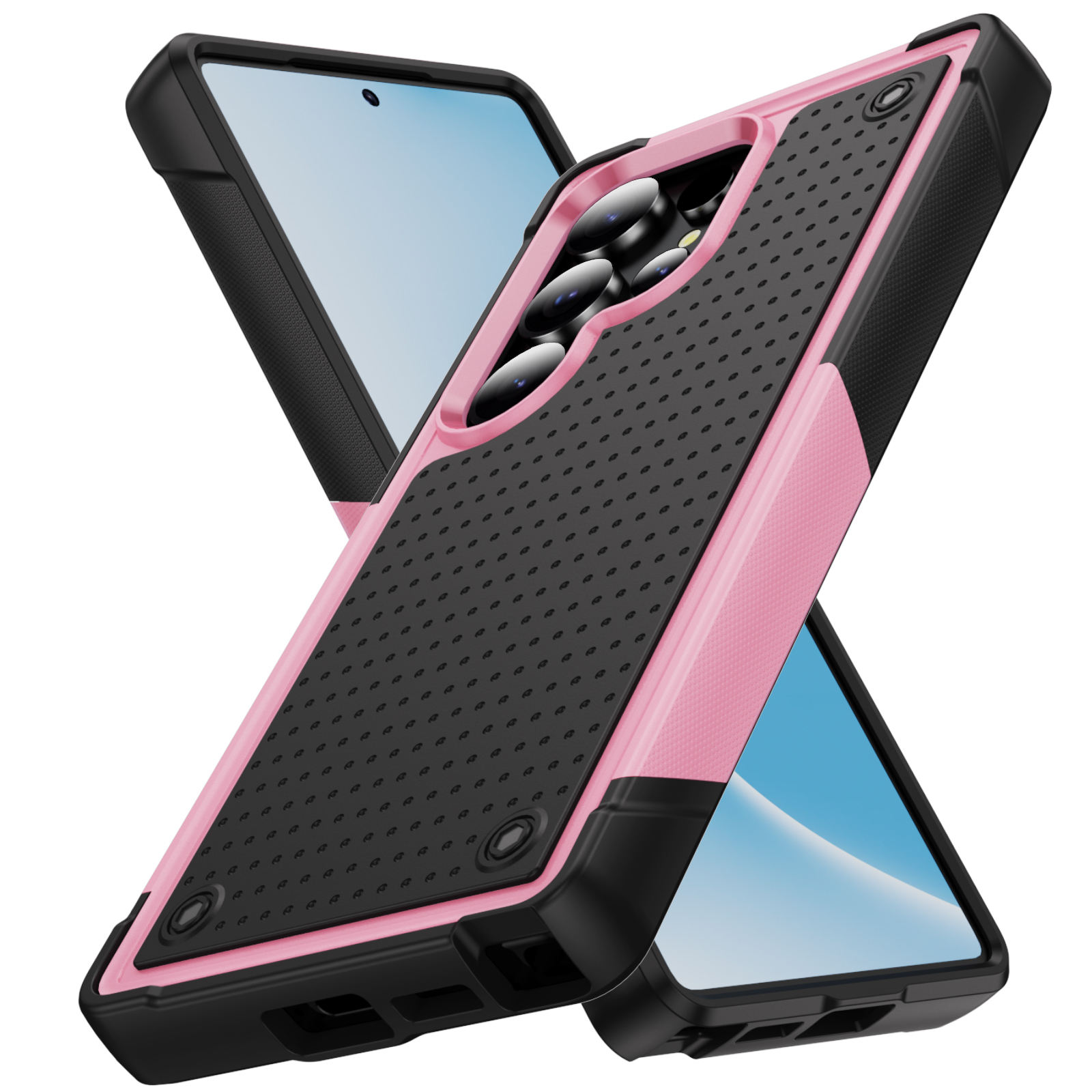 ดำ + ชมพู