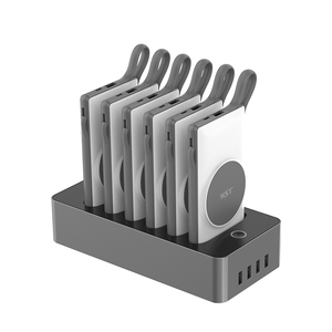 Station de recharge portable 6x 10000mAh sans fil avec câble Type C – Station d'accueil pour batteries externes à louer - Product Image 6
