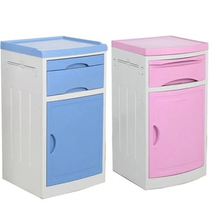 Hospital Bedside Table Plastic With <b>Drawer</b> And Door For Ward Clinic Nursing Home Beauty Salon Portable - Product Image 2