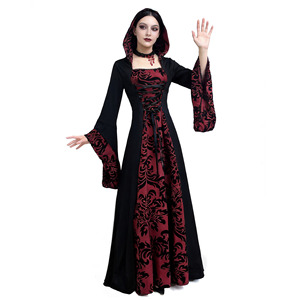 Vestido de Estilo Victoriano con Capucha para Mujer, Talla S-5XL, Disfraz para Representaciones Escénicas, Estilo Medieval Yi Xiaoyi - Product Image 3