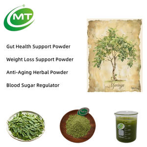 Doğal Vegan Superfood bileşen antioksidan bağırsak sağlık destek kan şekeri regülatörü Moringa yaprağı tozu - Product Image 2