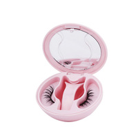 Faux cils magnétiques imperméables sans colle, plats, de remplacement, en cheveux synthétiques naturels, fabriqués à la machine, format voyage, vente en gros