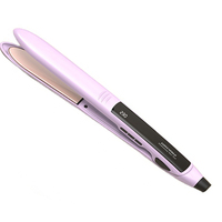 Lisseur de cheveux professionnel en céramique avec écran LCD, fer à lisser pour salon et usage domestique, outil de beauté pour hôtels, option de logo personnalisé