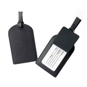 New Travel Airplane Luggage <b>Tag</b> Colorful PU Leather Baggage <b>Name</b> <b>Tag</b> with Privacy Cover Portable Fashionable for Travelers - Product Image 1