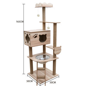 Arbre à chat moderne de luxe, grande maison pour chat, meubles modernes pour animaux de compagnie, tour d'escalade pour chat - Product Image 2