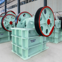Concasseur à mâchoires primaire robuste PE250*400 avec moteur AC, roulement et engrenage pour le concassage grossier dans les mines et carrières, capacité de 25-60t/h