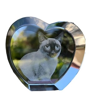 Decoración de Cristal con Grabado de Fotos en Forma de Corazón, Grabado Láser en Cristal Blanco K9, Regalo Personal para el Día de San Valentín - Product Image 5