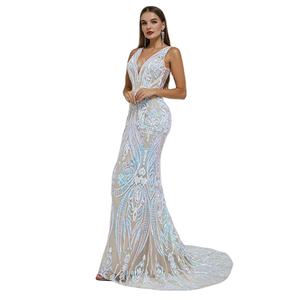 Женское вечернее платье с V-образным вырезом - Product Image 4