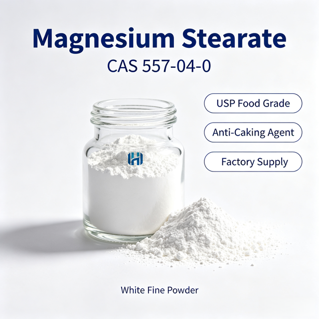 High Purity Magnesium Stearate Powder CAS 557-04-0 Cosmetic Grade PVC Heat Stabilizer Release Agent