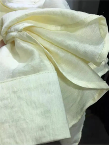 Nuove camicie 2025 Casual larghi in <span class=keywords><strong>lino</strong></span> di cotone a maniche lunghe da donna in cima a camicette gialle oversize popolari coreane - Product Image 4