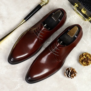 Zapatos de Hombre de Cuero de Nuevo Estilo, Elegantes Zapatos Británicos de Negocios para Hombre, Calzado Formal Versátil, Zapatos Duraderos con Cordones - Product Image 2