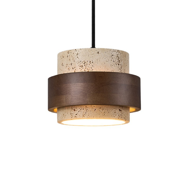 Walnut wood   D17*H12.5CM