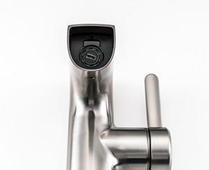 Cảm ứng sang trọng phòng tắm vòi nước nóng lạnh lỗ duy nhất với sàn tấm chậu rửa tự động cảm biến phòng tắm lưu vực vòi nước - Product Image 6