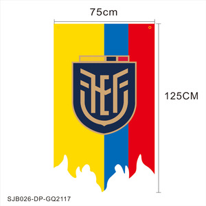 Drapeau suspendu personnalisé Équipe Nationale 2026 Flamme 75x125cm Bannière de supporter de football Décoration de fête de match Fourniture en gros - Product Image 3