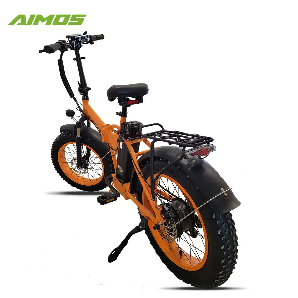 fat tyre tire folding folded foldable electric mountain bicycle ebike MTB