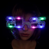 2025led Lunettes lumineuses Noël et nouvel an Jouet de fête lumineux Vente en gros 2025led Lunettes