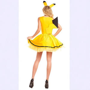 2026 크리스마스 포켓몬 온 코스프레 피카 역할극 공주 원피스 옐로우 엘프 공연 의상 폴리에스터 남여 공용 성인 - Product Image 3