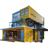 Mini-maison de luxe préfabriquée et démontable en conteneur, bureau, abri de stockage, panneau sandwich en acier, design moderne, pour usage extérieur ZZY