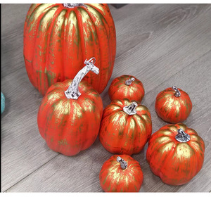Pequeñas Calabazas de Espuma Realistas para Decoración del Hogar, Halloween, Acción de Gracias, Bodas, Mesa Interior, Cosecha de Otoño, Vegetales Artificiales - Product Image 6
