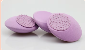 Éponge de maquillage en silicone personnalisée de forme UFO, HQ Mixed Proc Discount Clean Face Makeup Puff, Esponjas De Maquillaje, violet - Product Image 2