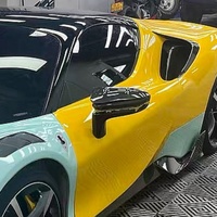 Kit Body Ventilasi Udara Samping Serat Karbon Kering Model M untuk Upgrade Ferrari SF90, Suku Cadang Modifikasi Mobil Intake Udara Samping Desain Baru