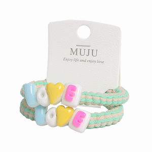 2 pezzi di capelli coreani cravatte per ragazze dolce animale treccia di capelli per bambini spessi fascia di gomma alta coda di cavallo - Product Image 6