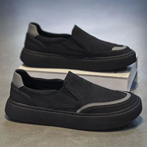 Zapatos Deportivos Retro de Malla Negra para Hombre, Ligeros, con Cordones, Estilo Tradicional de Pekín, para Invierno - Product Image 1