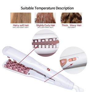Lisseur de cheveux électrique à attelle en soie de maïs de <span class=keywords><strong>coiffure</strong></span> à <span class=keywords><strong>domicile</strong></span> populaire avec affichage à LED de style moelleux à ions négatifs pour les hôtels - Product Image 3