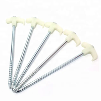 56842 # Glow in the Dark Steel Rock Tent Stake Clou Vis Tente Pegs pour les activités de plein air et le camping