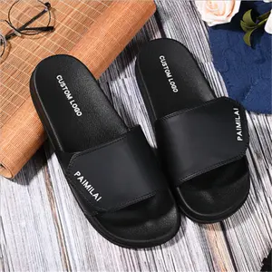 Designer Adjustable Upper Womens Mens Beach Sandal Custom 3D Print Velcroe Slides PVC Slippers Custom With Logo Unisex Men Women