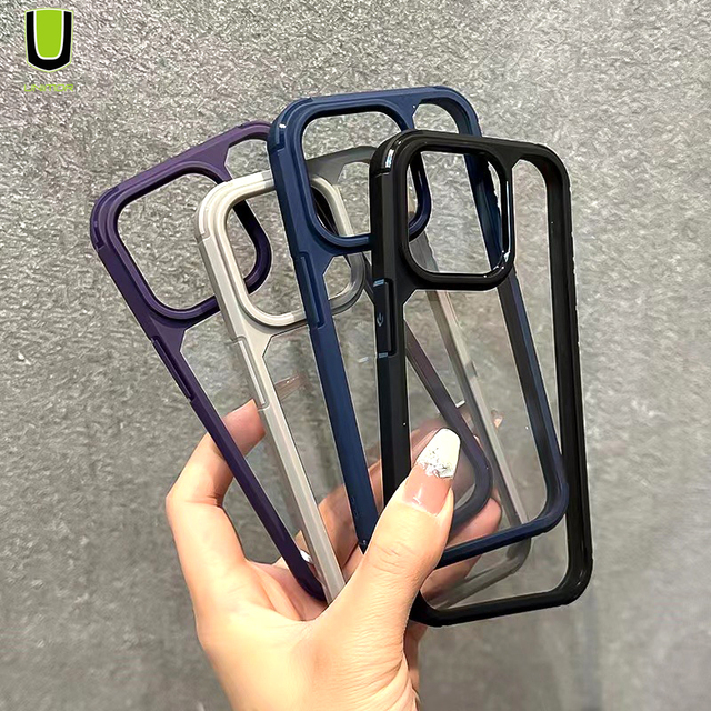 Mobile Armor Phone Cover Protective Shockproof Clear Phone Cases Bulk Wholesale Transparent Case for iPhone 13 11 14 15 Pro Max