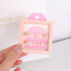 Accessoires de dessin animé d'animaux mignons, <span class=keywords><strong>faux</strong></span>-<span class=keywords><strong>ongles</strong></span>, <span class=keywords><strong>ongles</strong></span> artificiels, couverture complète pour enfants - Product Image 5