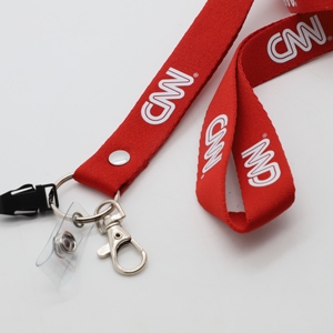 Custom Logo Corporate Business Event Employee Gift Heavy Duty Thickened Woven Neck Strap Lanyards - Product Image 3
