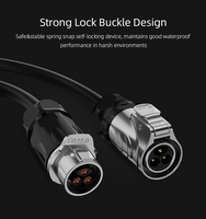Connecteurs de câblage d'alimentation Cnlinko LP20 3 broches étanches IP68 mâle et femelle