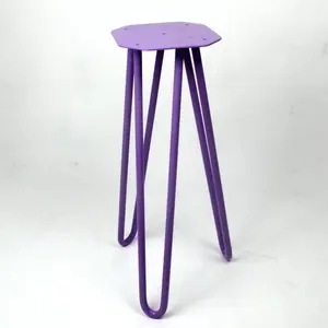 Pieds de chaise en métal pour meubles d'extérieur modernes, pieds de chaise en métal avec épingle à cheveux en fil solide