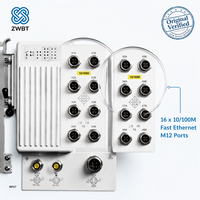 Cisco Switch Catalyst IE-3400H-16FT-E Heavy Duty IP67 Switch 16x FE M12 D-Code -40C hingga 75C Wall Mount Fanless Network Essentials