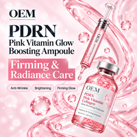 Ampoule Visage Coréenne de Luxe Éclaircissante Anti-rides à la Niacinamide, Peptide, Effet Verre, Booster PDRN et Sérum Vitamine B12