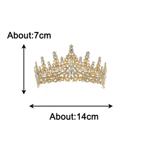 OEM Superior Emerald <strong>Crown</strong> Earring Necklace Three Piece Set Delicate Shiny Luxury Tiaras Large <strong>Customizable</strong> Rhinestone <strong>Crown</strong> - Product Image 6