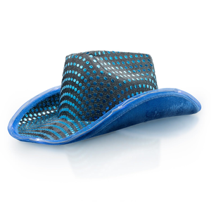 Sombrero de Vaquero con Lentejuelas Plateadas y Luces LED, Entrega Rápida, Unisex, para Bodas, Conciertos, Fiestas, Halloween, Navidad, Ramadán, Accesorios de Disfraces - Product Image 2