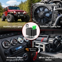 Kit de relais fusible 4 broches 30A 12V, relais JD1912 avec faisceau de câblage, relais automobile 30 ampères 12 volts avec fusible pour bateau, voiture, camion, camping-car