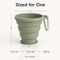 Gobelet pliable en silicone - Porte-boissons écologique pour l'extérieur