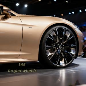 168 Roues personnalisées en aluminium 6061-T6 forgées sur mesure à rayons multiples de 17 à 24 pouces, noires, concaves profondes, pour <span class=keywords><strong>Lamborghini</strong></span> <span class=keywords><strong>Pagani</strong></span> - Product Image 6