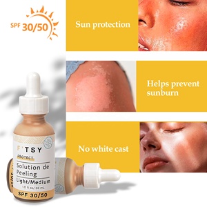 UVA/UVB crème solaire liquide SPF 30/50 teinte uniforme sérum de protection solaire fond de teint avec SPF - Product Image 4